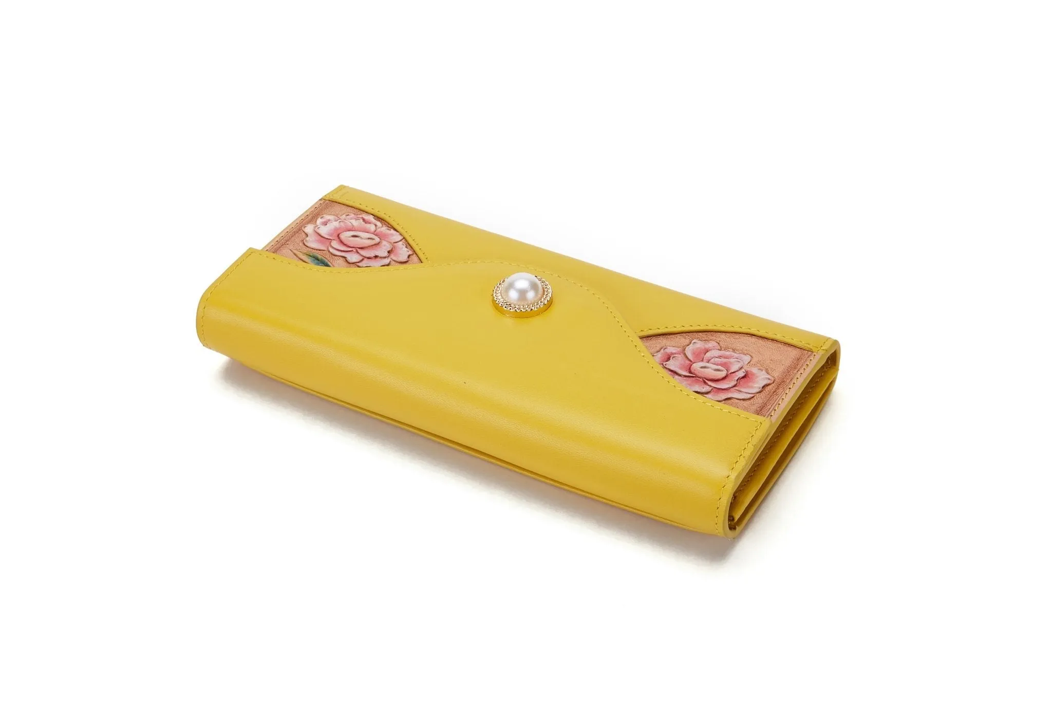 Rose Yellow Continental Wallet