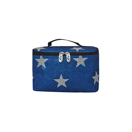 Royal Blue Glitter Super Star NGIL Cosmetic Case