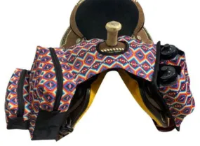 Showman Horn Bag Bright Pink Aztec