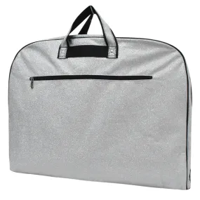 Silver Glitter Glitter Gymnastics Competition Garment Bag and Cheer Dance Garment Bags