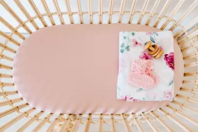 Snuggle Hunny Bassinet Sheet/Change Pad Cover - Lullaby Pink