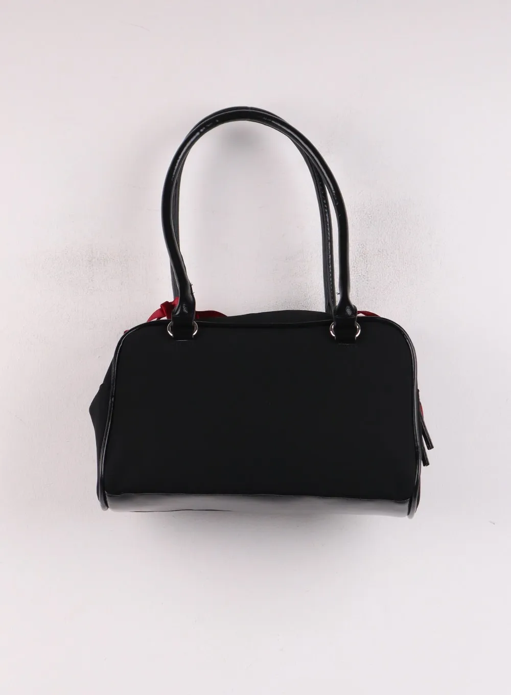 Solid Ribbon Detail Shoulder Bag IJ419