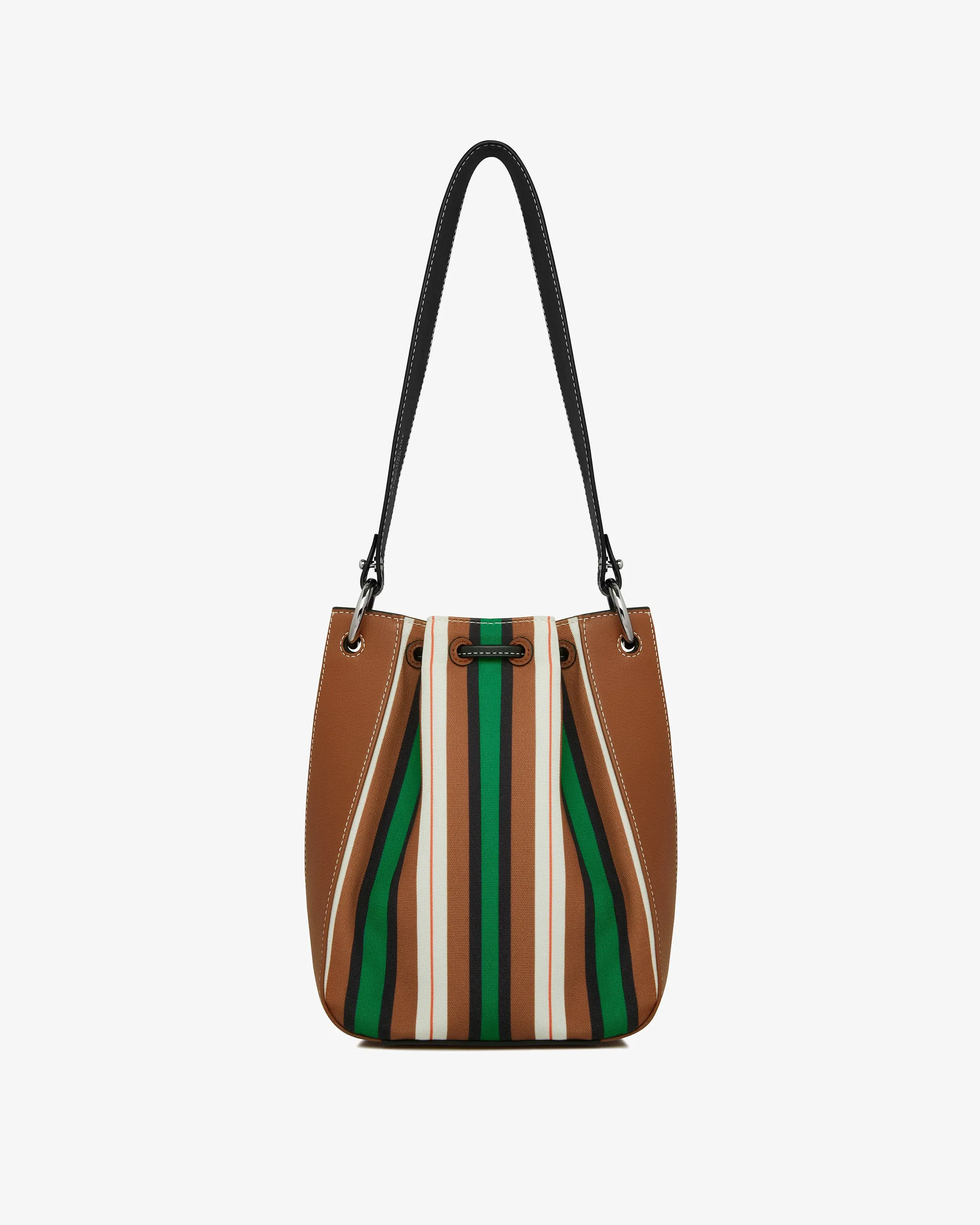 Strathberry x Collagerie Bollo - Chestnut/Black/Green Stripe