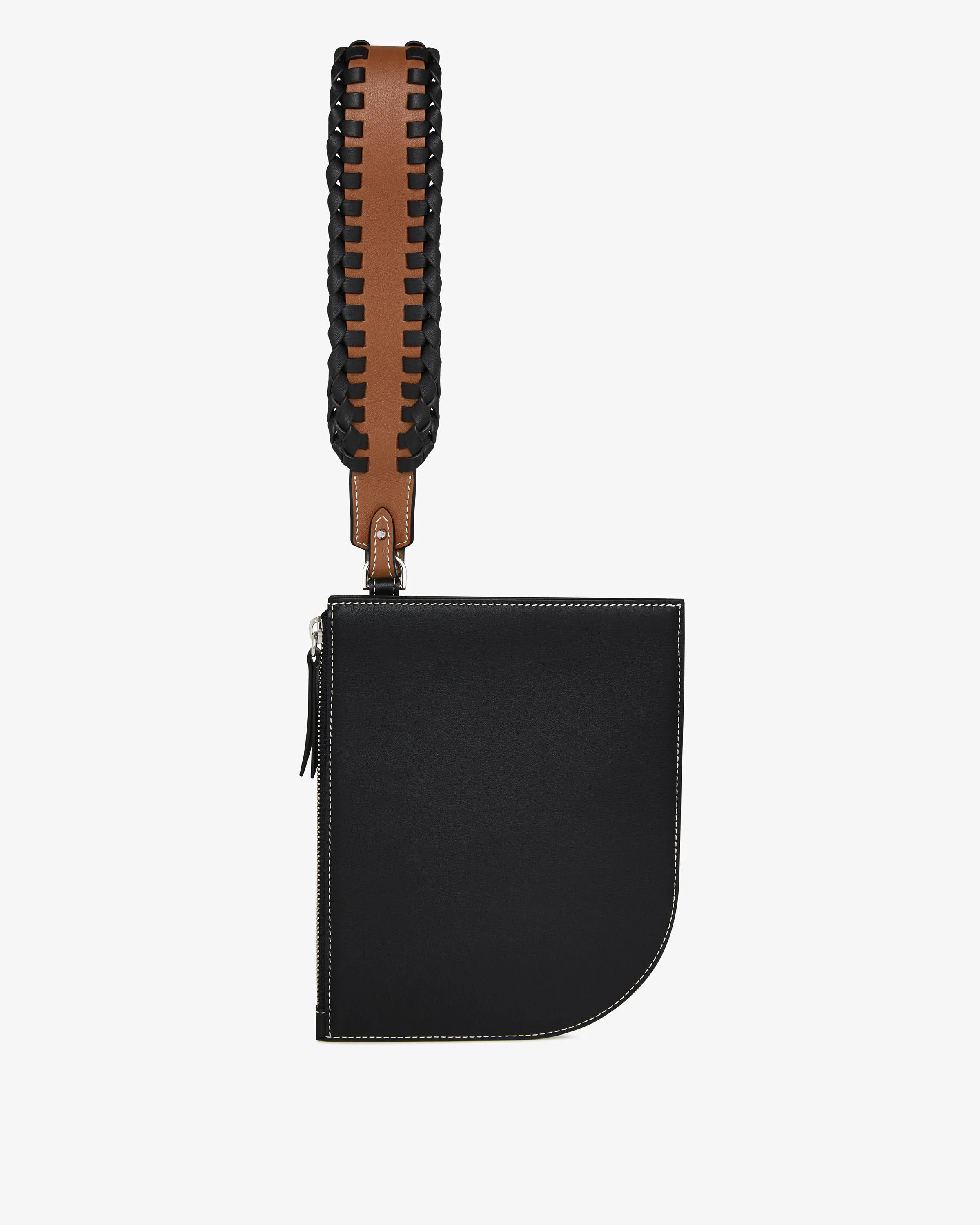 Strathberry x Collagerie Wristlet - Black/Chestnut