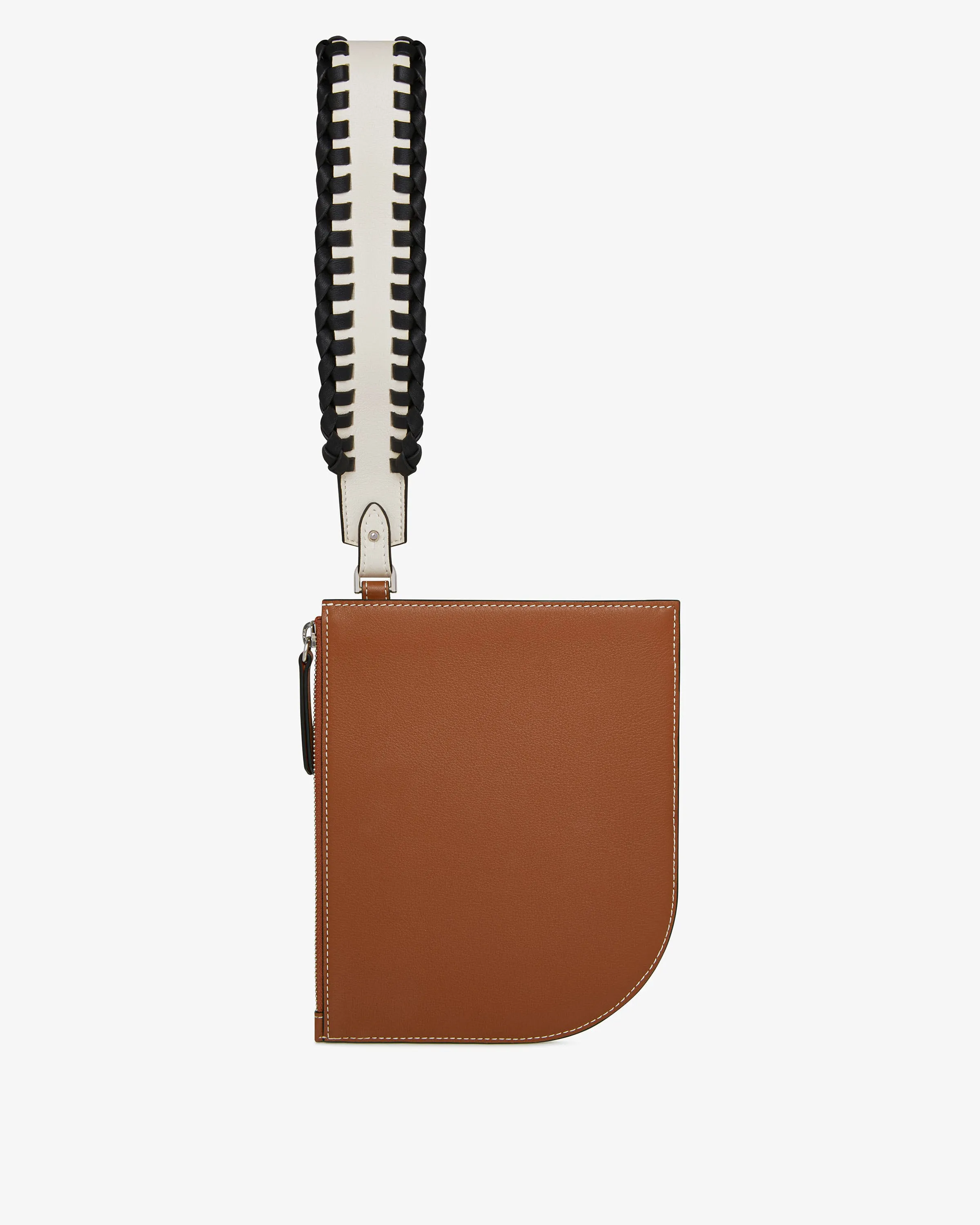 Strathberry x Collagerie Wristlet - Chestnut/Vanilla/Black