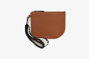 Strathberry x Collagerie Wristlet - Chestnut/Vanilla/Black