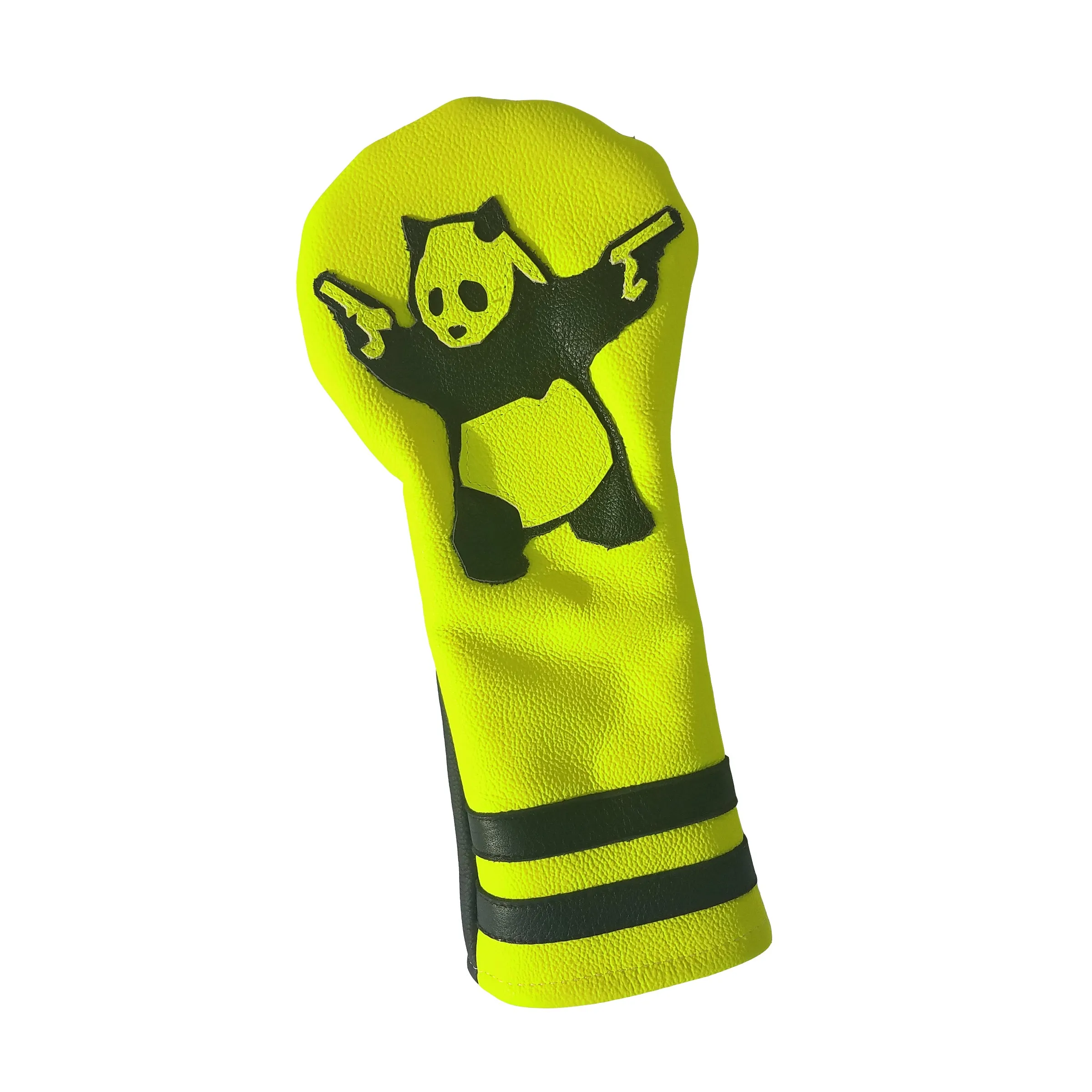 The Neon Yellow Panda with Guns Fairway Wood Headcover