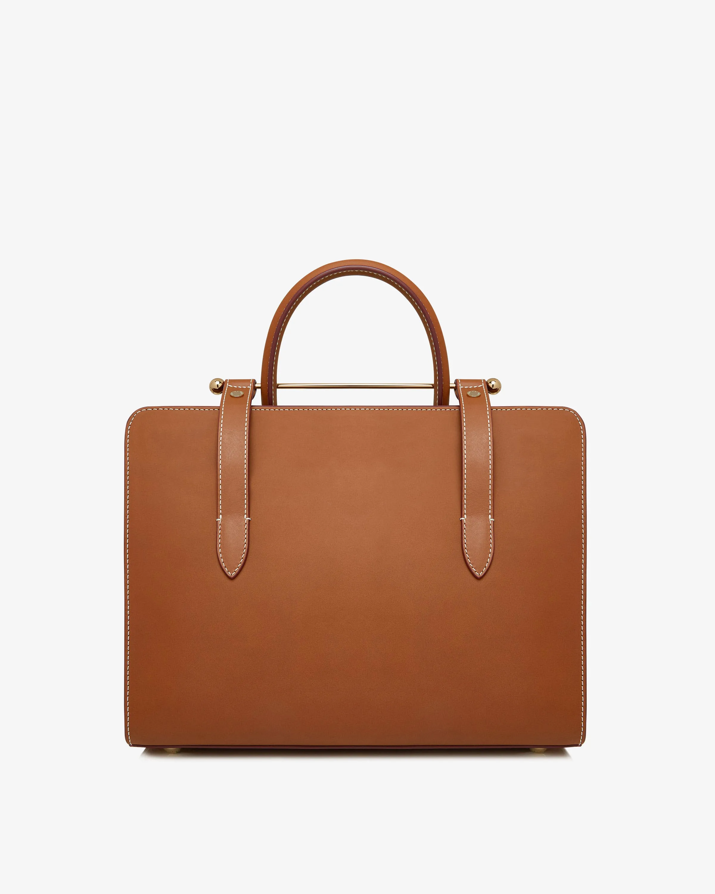 The Strathberry Midi Tote - Bridle Leather Tan