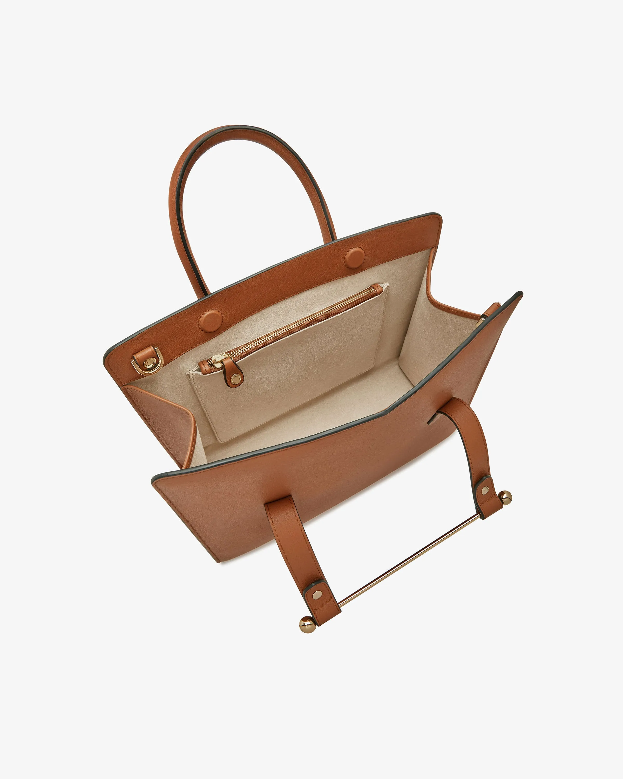 The Strathberry Midi Tote - Chestnut