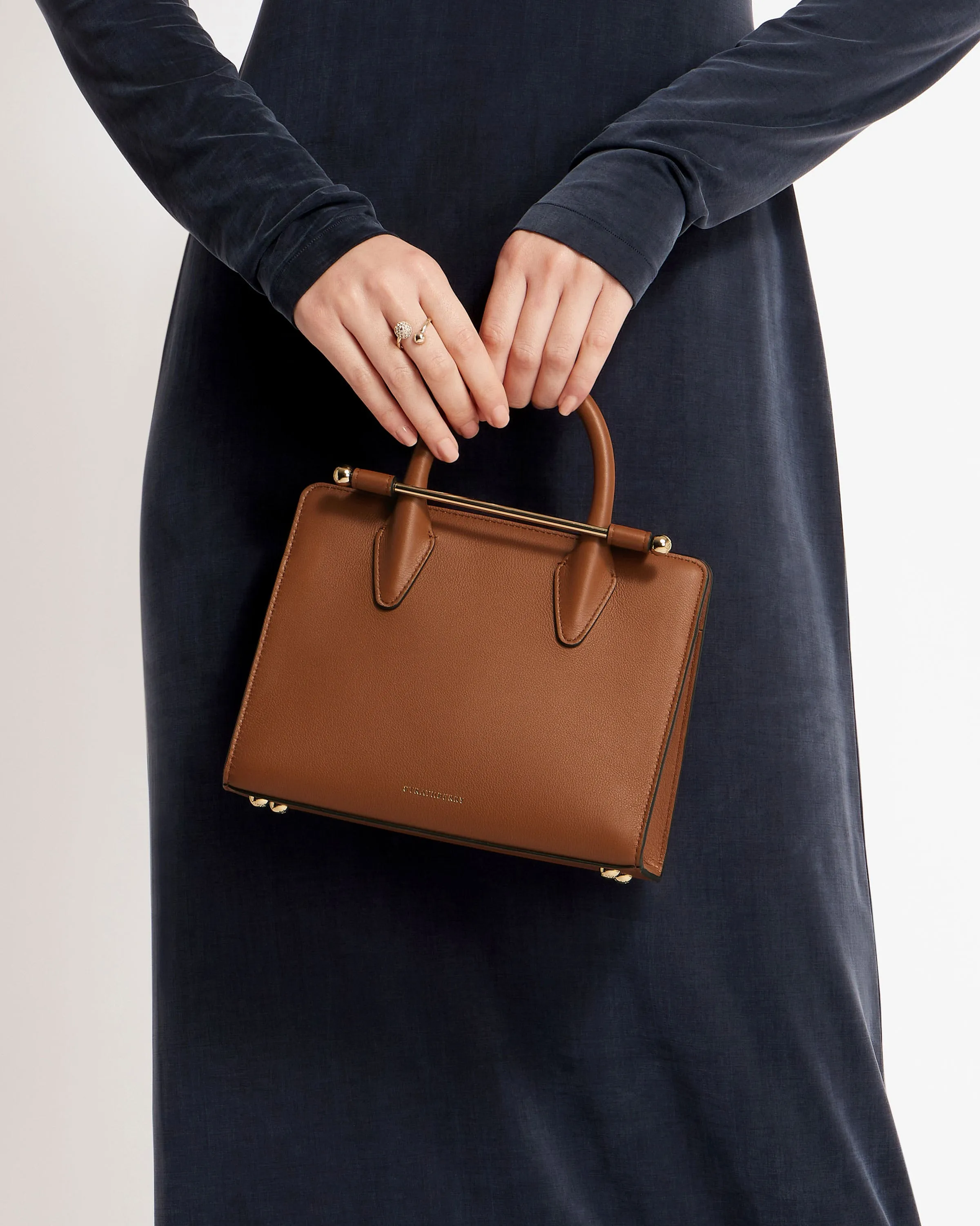 The Strathberry Mini Tote - Chestnut