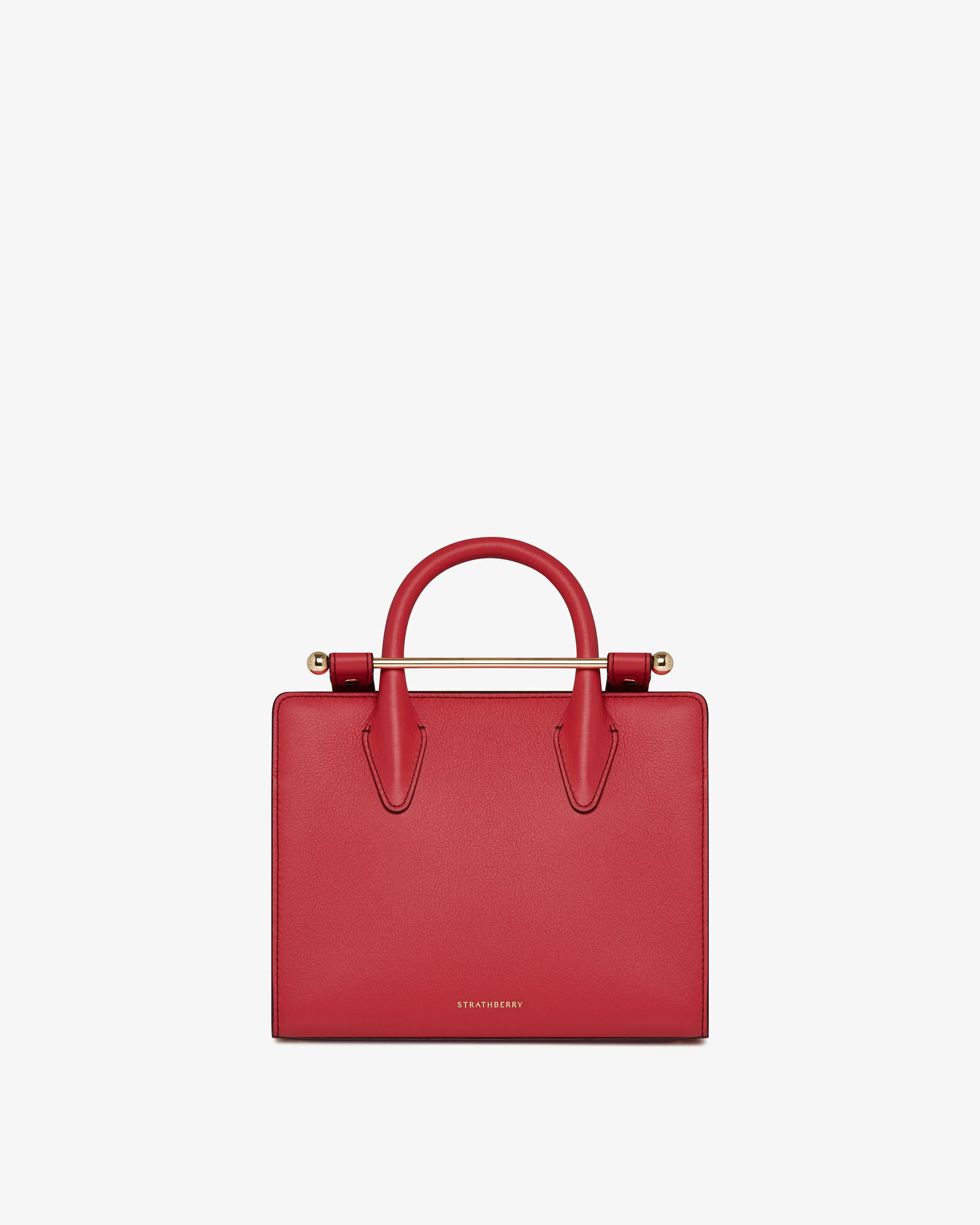 The Strathberry Mini Tote - Raspberry Red