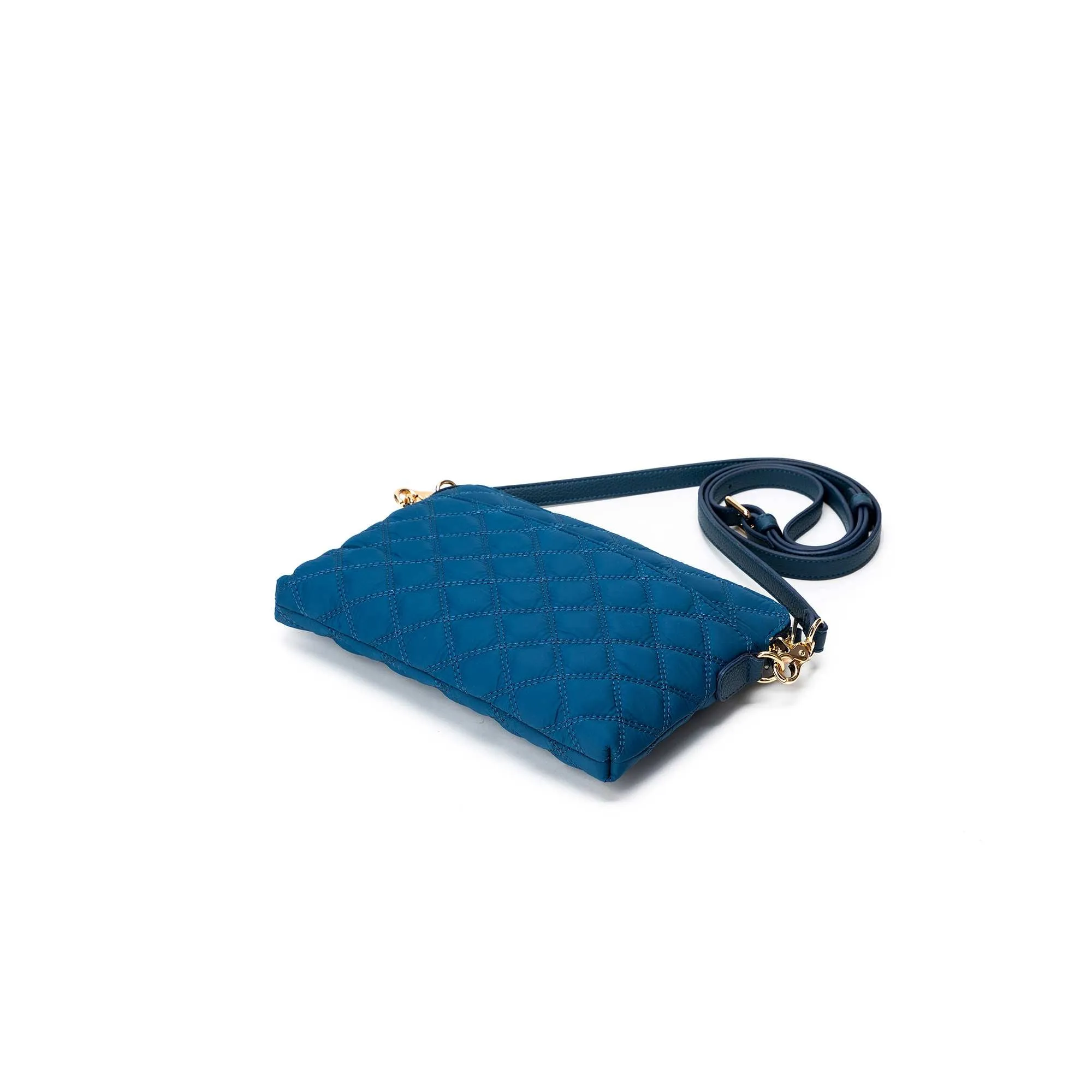 Tribeca Quilted Kiara Navy Crossbody/Clutch