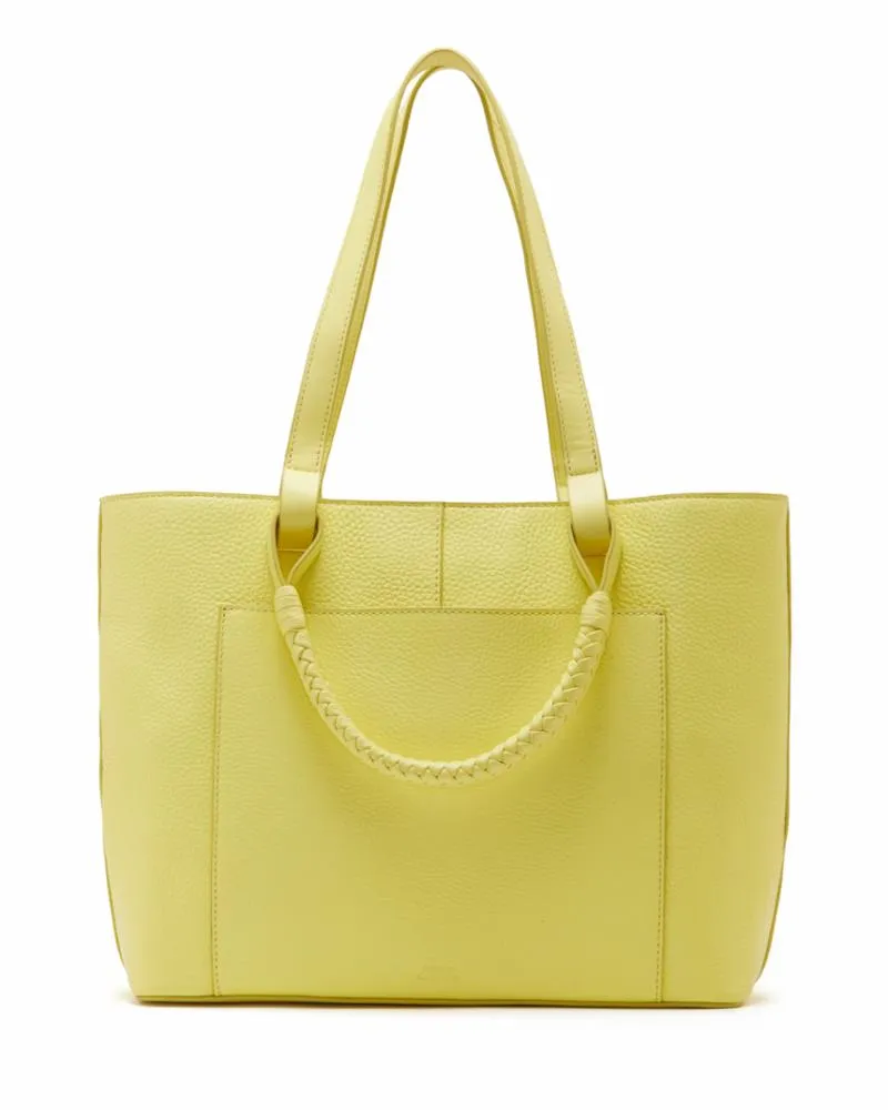 Vince Camuto Handbag SLONE SMTOTE PRIMROSE YELLOW/COW MADRID